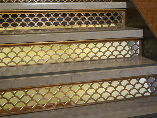 cast bronze stairs