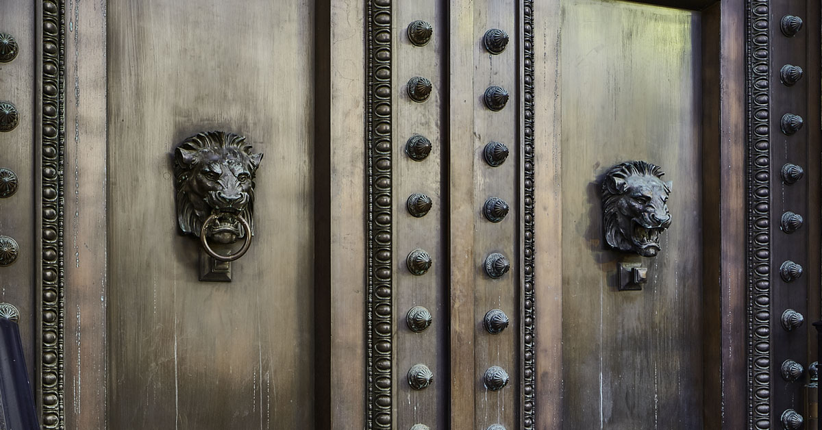 detail of doors corcoran museum washngton dc