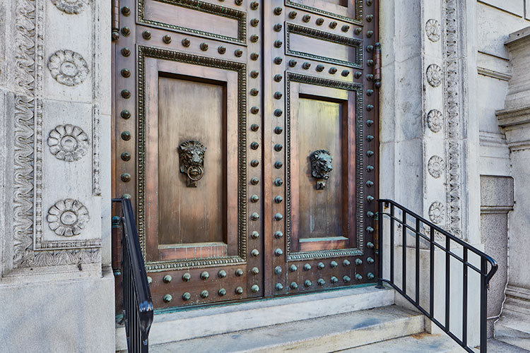 bronze restoration of corcoran museum doors