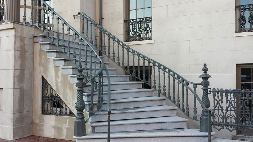 cast iron railing stairs