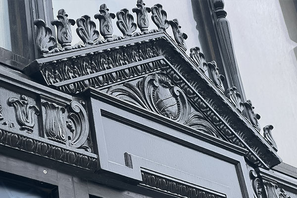 detail on book tower exterior