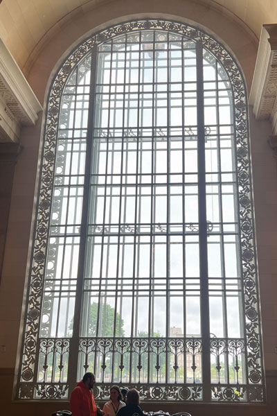 michigan central station window restoration completed
