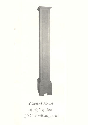 combed newel