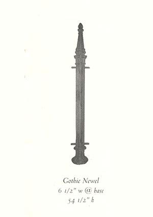 gothic newel