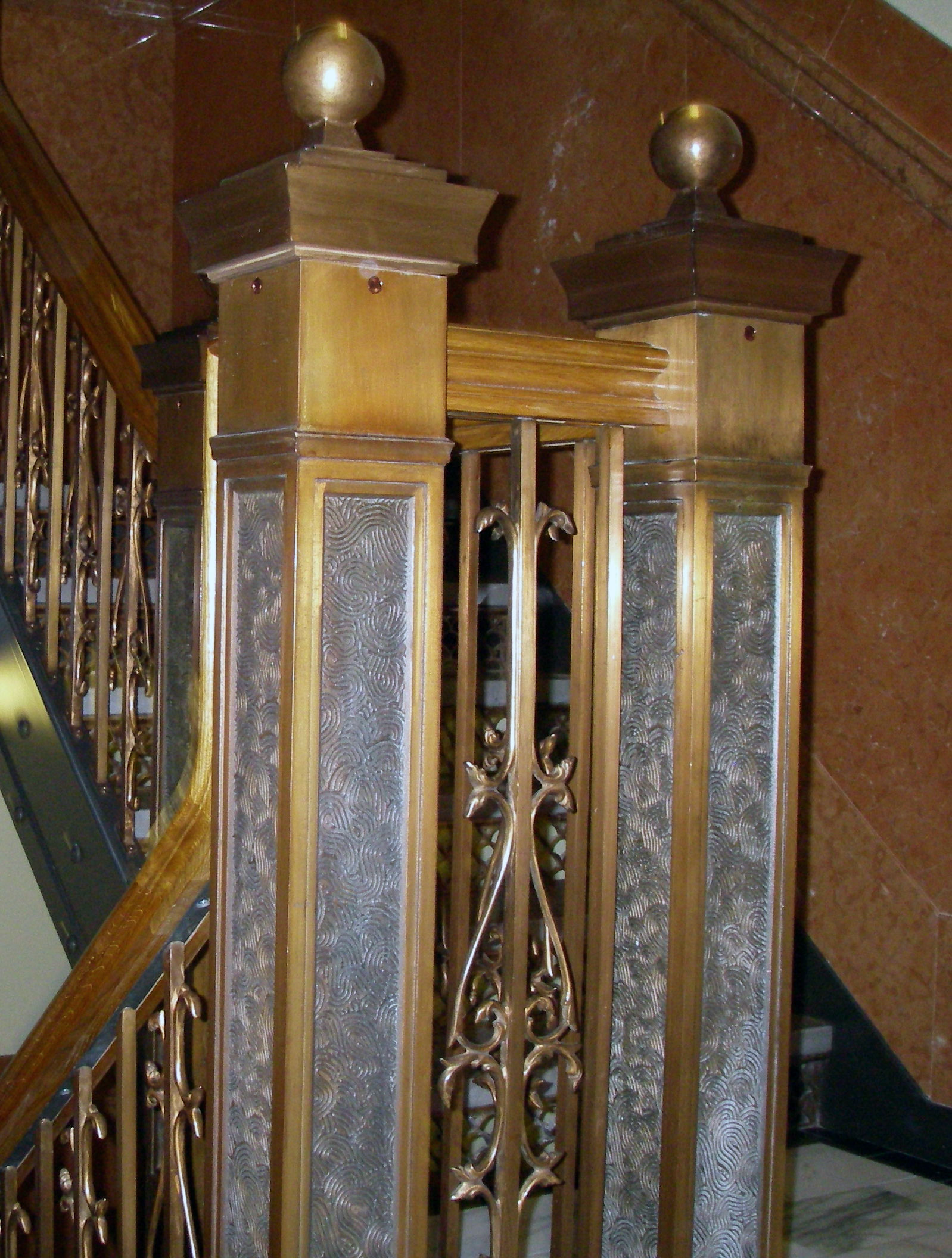 colorado state capital newel post detail