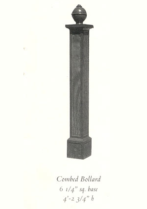 combed+bollard combed bollard