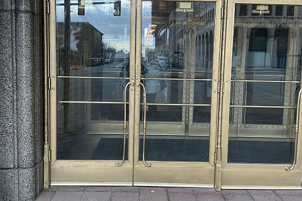 fisher building door pulls