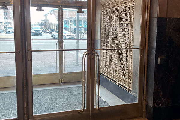 fisher building door pulls